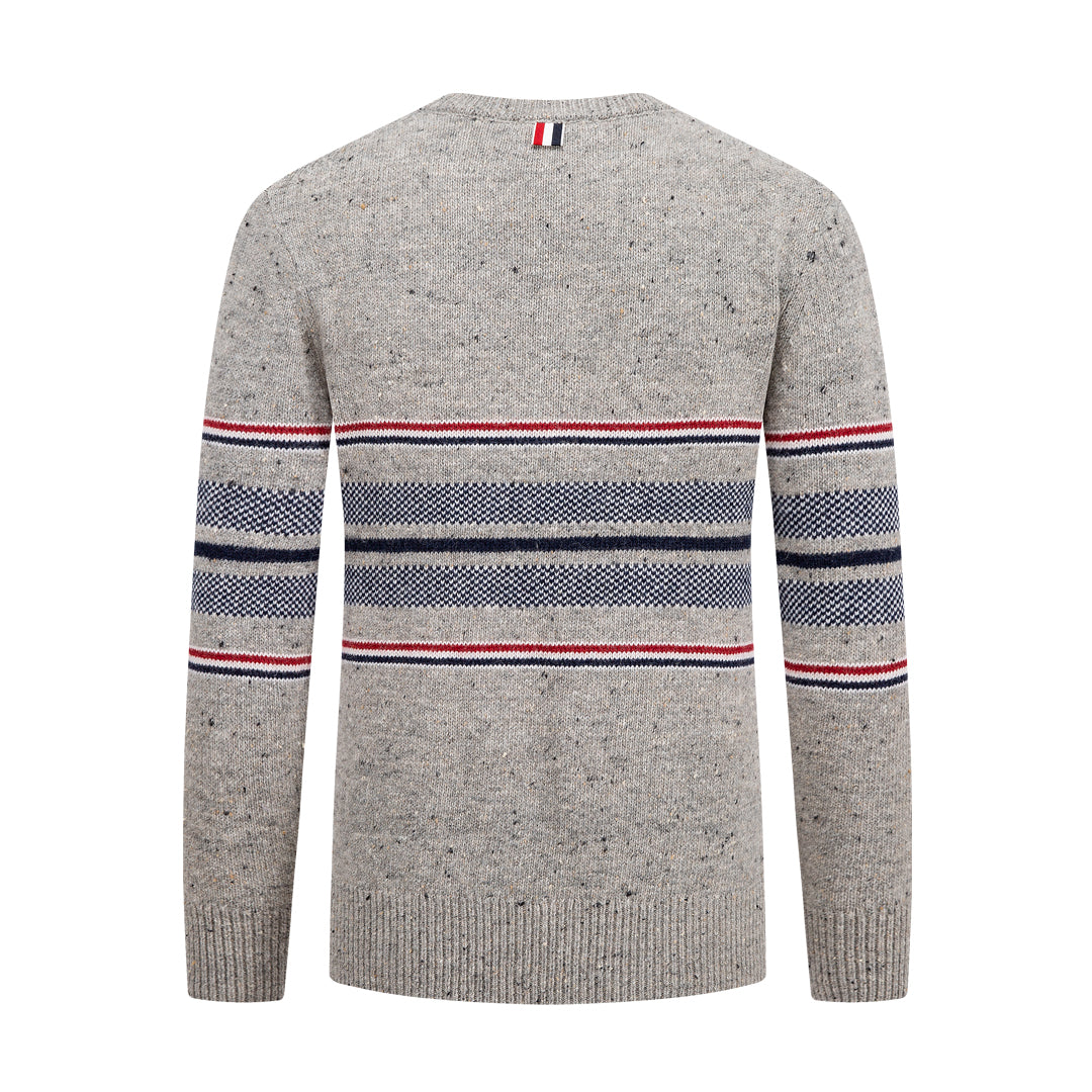 Round neck wool sweater