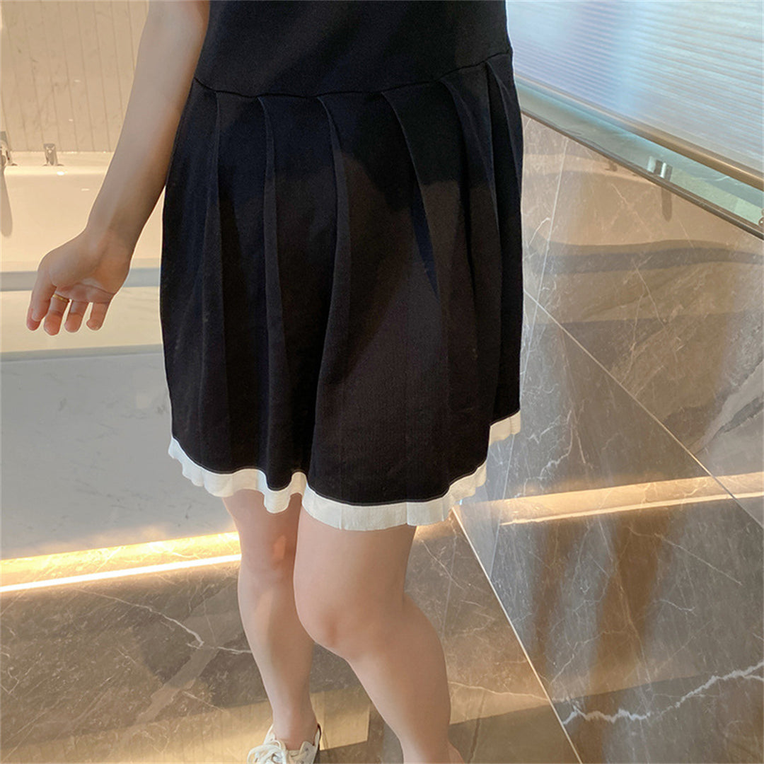 2025 Knitted pleated skirt
