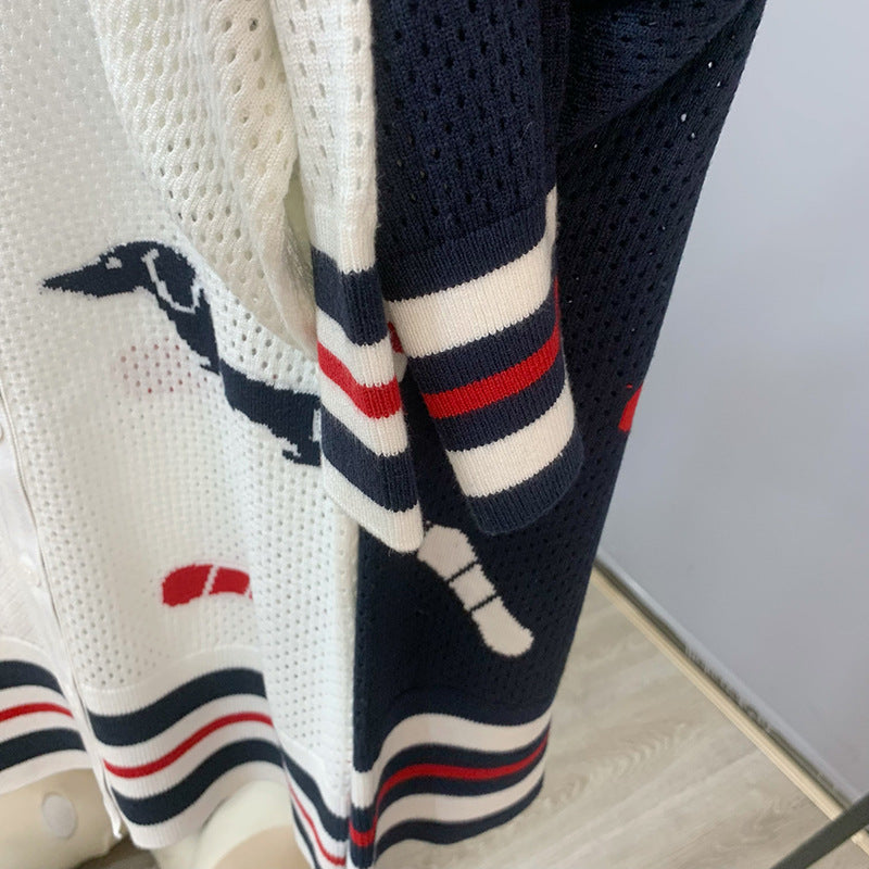 Hollow cardigan