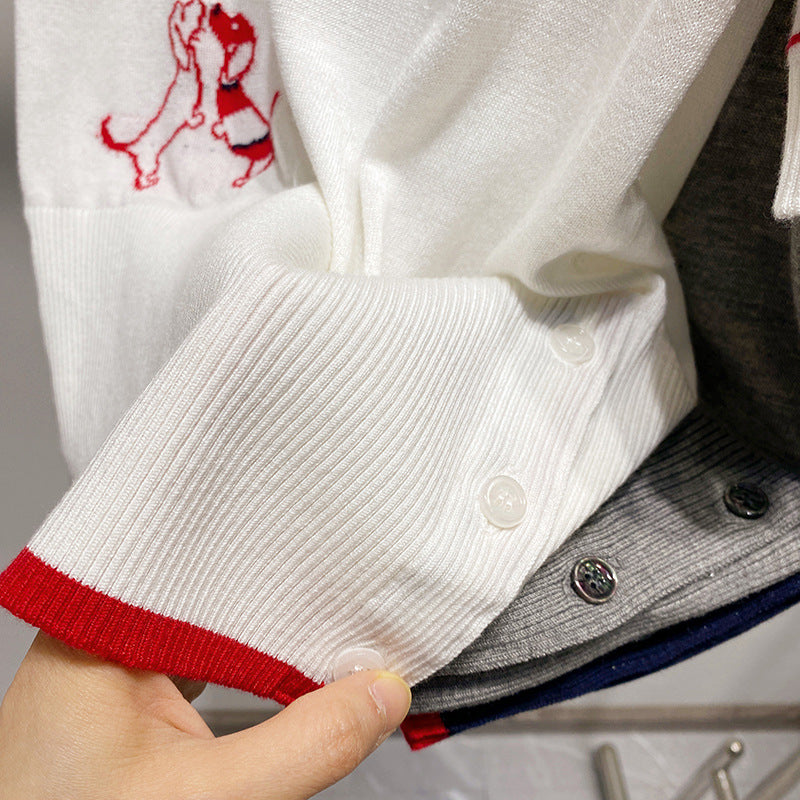 Embroidered sweater