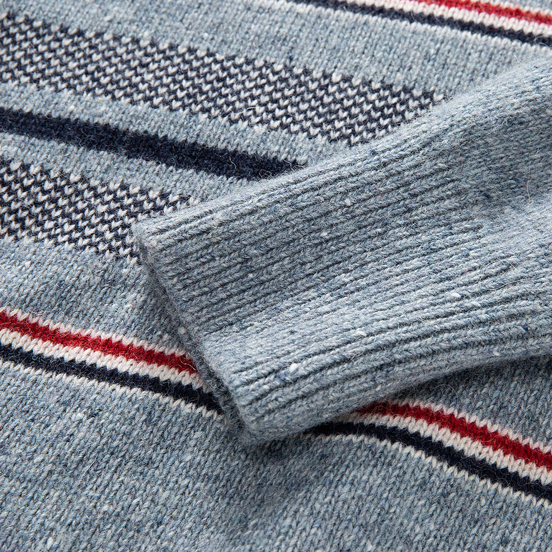 Round neck wool sweater