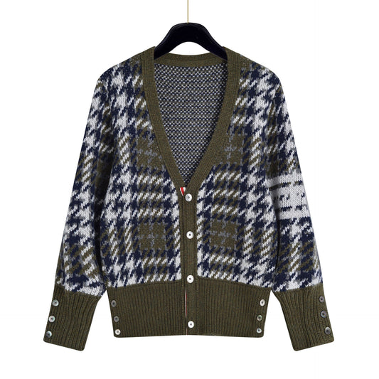 2025  Plaid cardigan