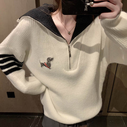 2025 Little Doll Collar Sweater