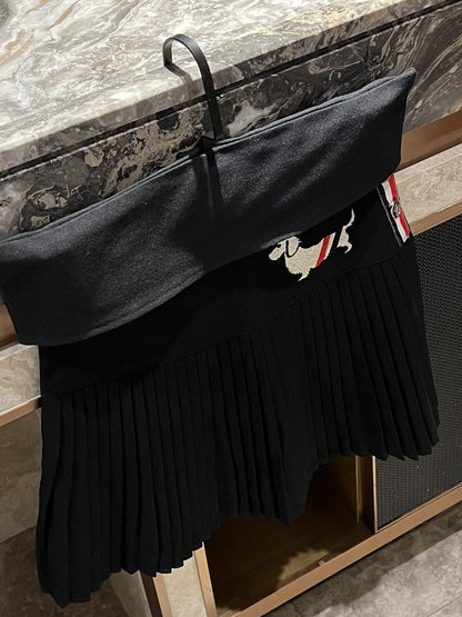 2025 Puppy pleated skirt