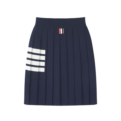 2025 knitted pleated skirt