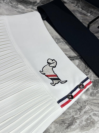 2025 Puppy pleated skirt