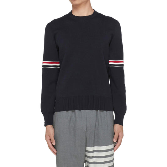 Round neck wool sweater