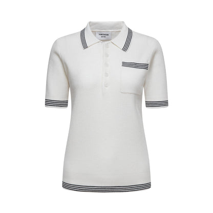 Women stripe POLO shirt