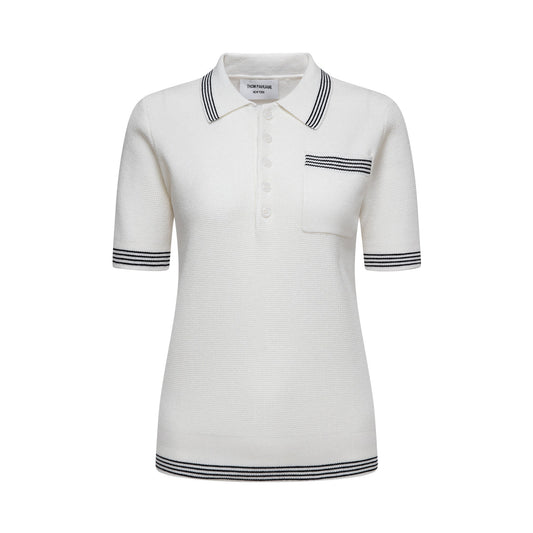 Women stripe POLO shirt
