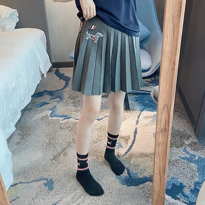 2025 Puppy pleated skirt