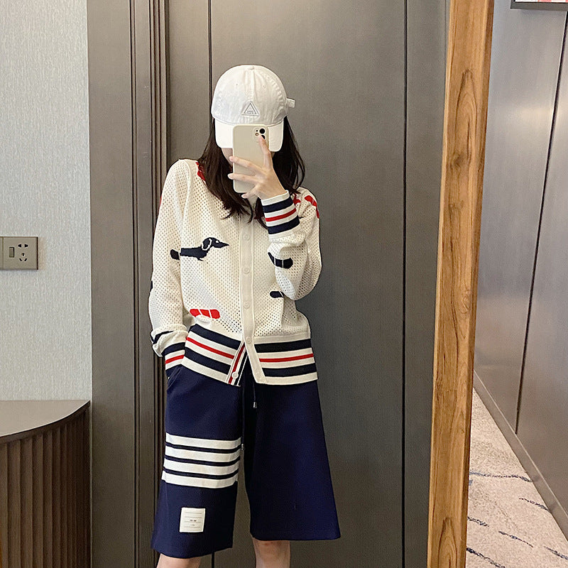 Hollow cardigan