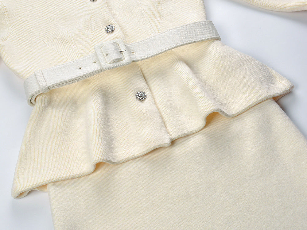 2025 Stylish skirt suit + belt