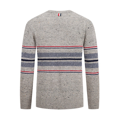 Round neck wool sweater
