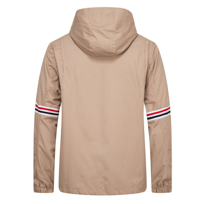 Khaki Hooded Jacket