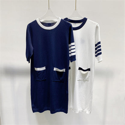 2025 Ice Silk T-shirt Dress