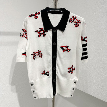 Jacquard Cardigan