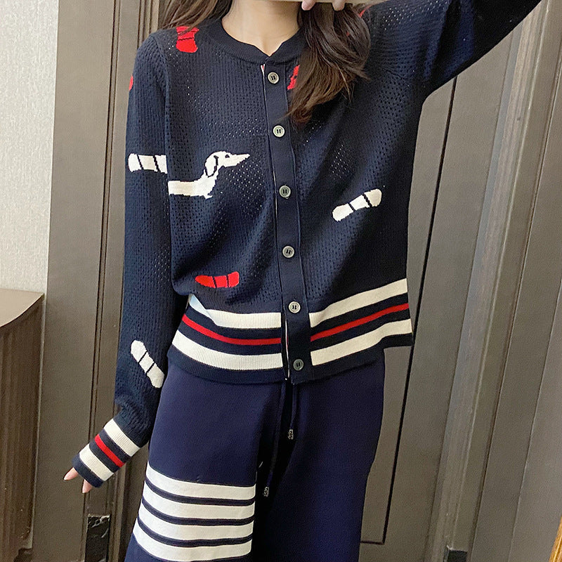 Hollow cardigan