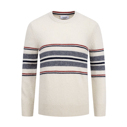 Round neck wool sweater