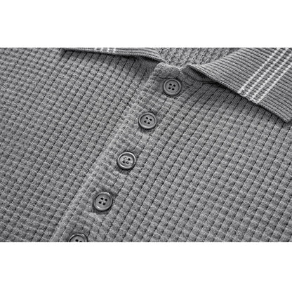Waffle fabric POLO Shirt