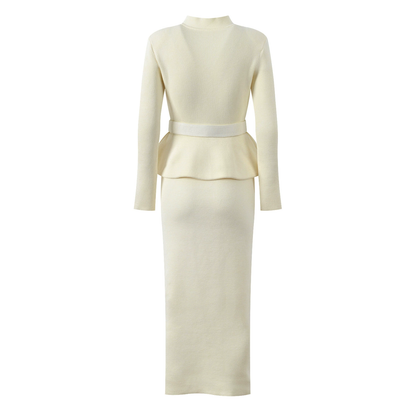 2025 Stylish skirt suit + belt