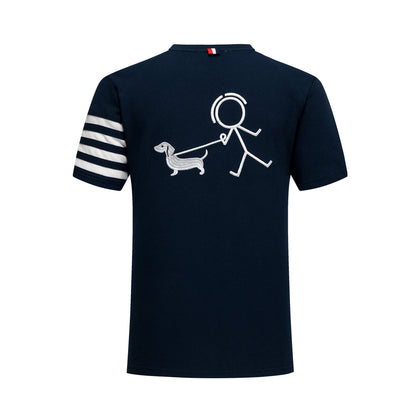 Puppy embroidered T-shirt