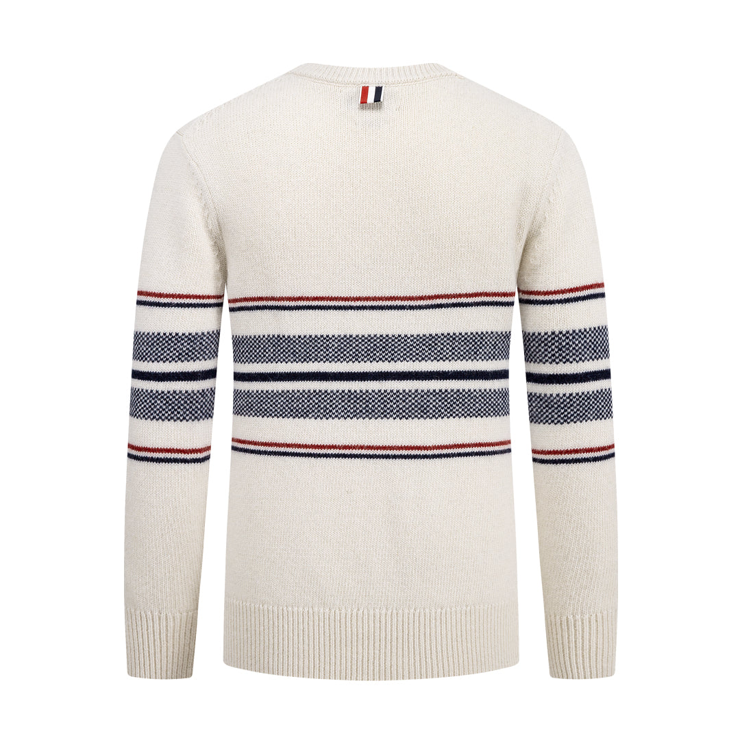 Round neck wool sweater