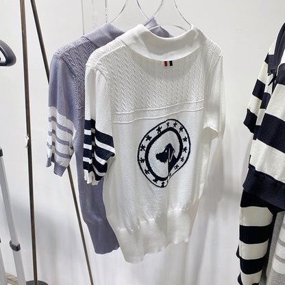 Hollow knit sweater