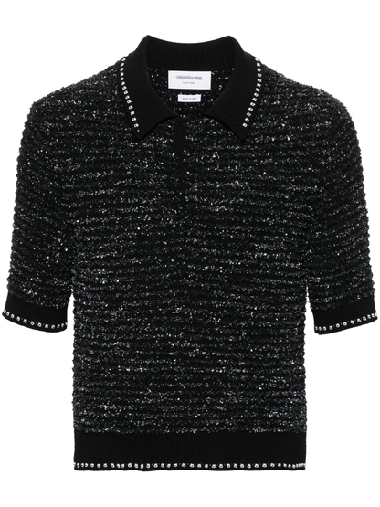 2025 Chunky knit polo shirt