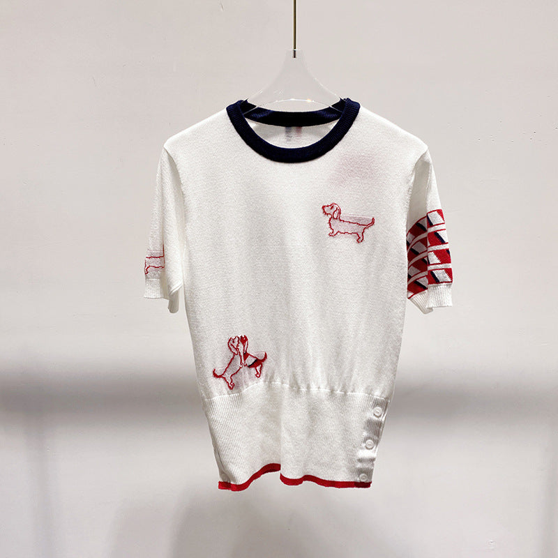 Embroidered sweater