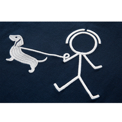 Puppy embroidered T-shirt