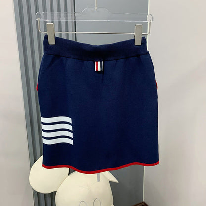 2025 Knitted skirt suit