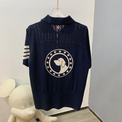 Hollow knit sweater