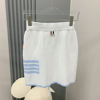 2025 Knitted skirt suit