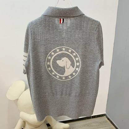 Hollow knit sweater