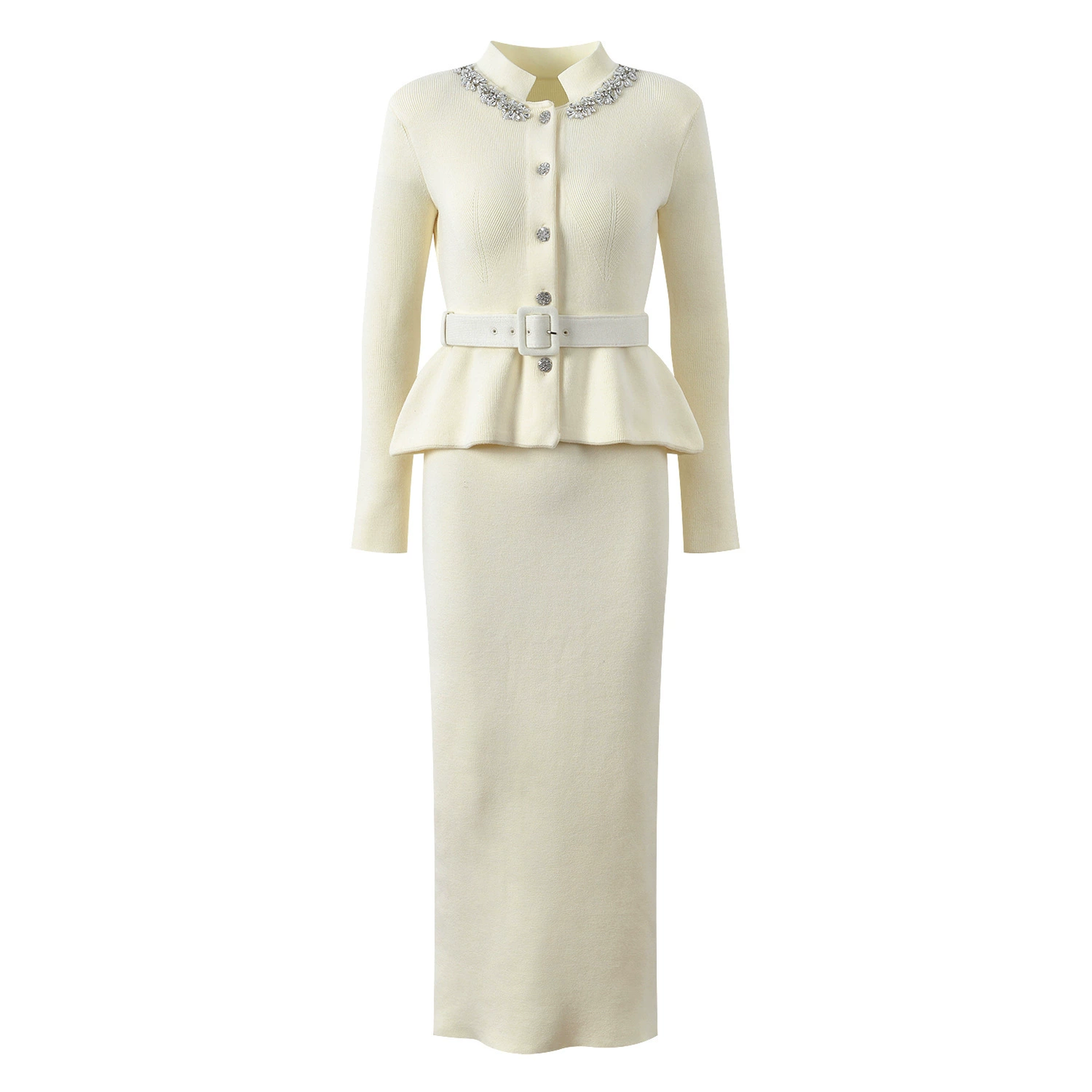 2025 Stylish skirt suit + belt