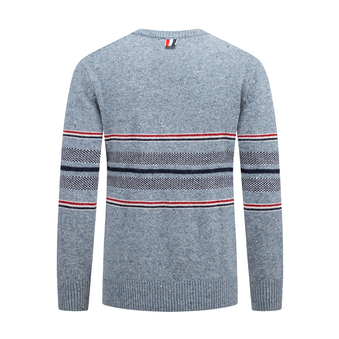 Round neck wool sweater