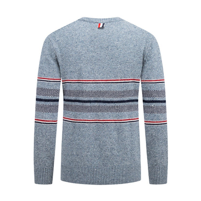 Round neck wool sweater