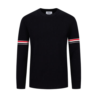 Round neck wool sweater