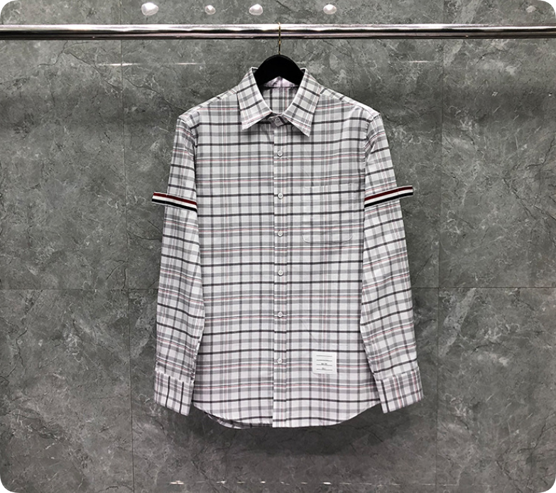 2025 Plaid business shirt