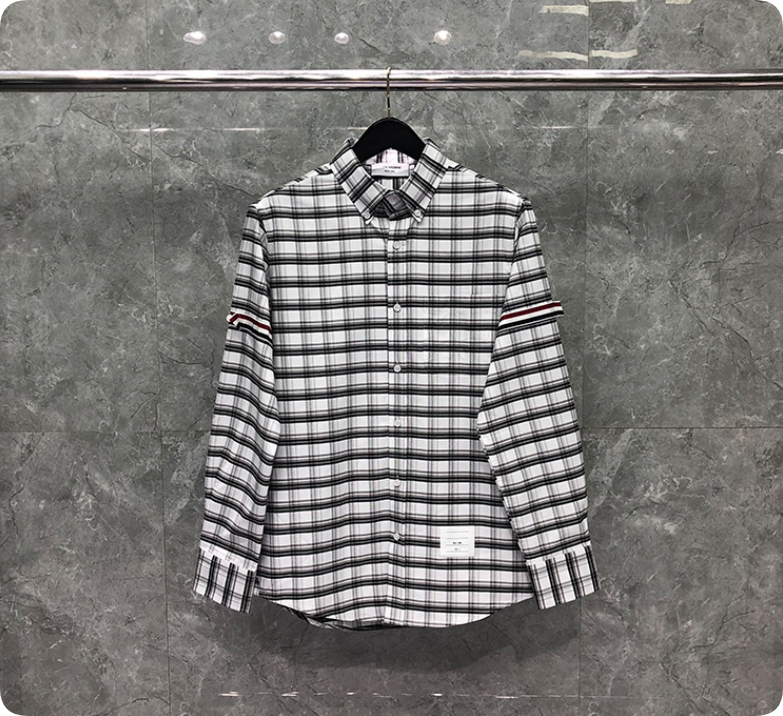 2025 Plaid business shirt