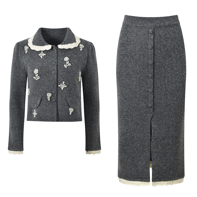 2025 Peter Pan collar suit dress