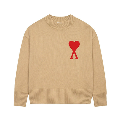 Ami Big Heart Casual Sweater