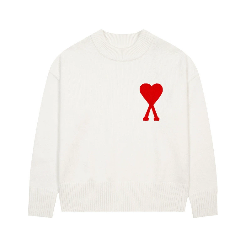 Ami Big Heart Casual Sweater
